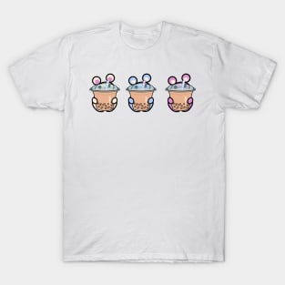 Three Chibis (Bubble Tea) T-Shirt